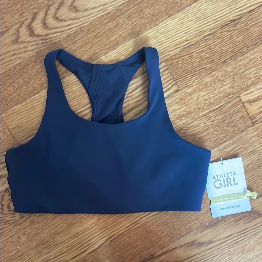 Athleta Blue Racerback Sports Bra